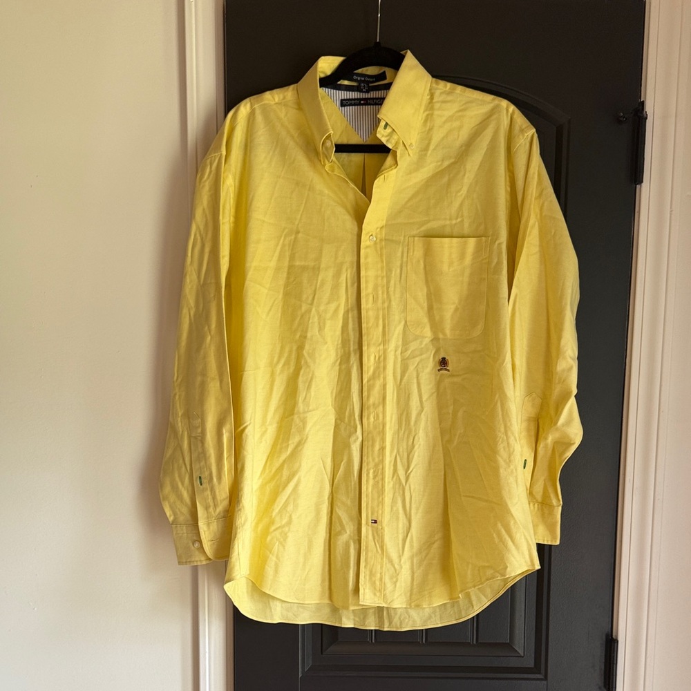 Tommy Hilfiger Yellow Button-Up Shirt